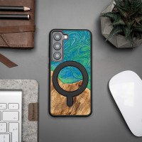 mini: Etui Bewood Unique na Samsung Galaxy S23 - Neons - Tokyo z MagSafe (3)