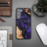 mini: Etui Bewood Unique na Samsung Galaxy S23 Plus - Violet z MagSafe (3)