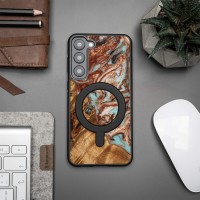 mini: Etui Bewood Unique na Samsung Galaxy S23 Plus - Planets - Jowisz z MagSafe (3)