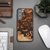 mini: Etui Bewood Unique na Samsung Galaxy S23 Plus - Orange z MagSafe (3)