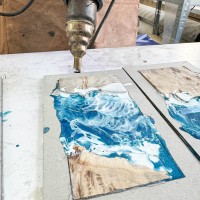 mini: Etui Bewood Unique One #1 - Waves Blue (7)