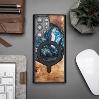 mini: Etui Bewood Unique na Samsung Galaxy S23 Ultra - Planets - Ziemia z MagSafe (3)