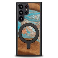 mini: Etui Bewood Unique na Samsung Galaxy S23 Ultra - Planets - Saturn z MagSafe (1)