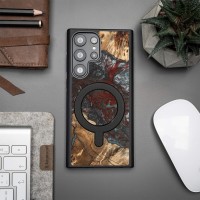 mini: Etui Bewood Unique na Samsung Galaxy S23 Ultra - Planets - Pluton z MagSafe (3)