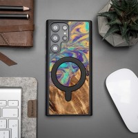 mini: Etui Bewood Unique na Samsung Galaxy S23 Ultra - Planets - Merkury z MagSafe (3)