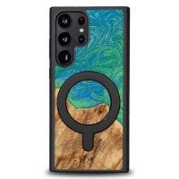 mini: Etui Bewood Unique na Samsung Galaxy S23 Ultra - Neons - Tokyo z MagSafe (1)