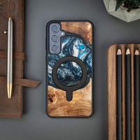 mini: Etui Bewood Unique na Samsung Galaxy S23 FE - Planets - Ziemia z MagSafe (3)