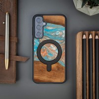 mini: Etui Bewood Unique na Samsung Galaxy S23 FE - Planets - Saturn z MagSafe (3)
