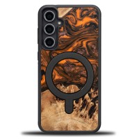 mini: Etui Bewood Unique na Samsung Galaxy S23 FE - Orange z MagSafe (1)