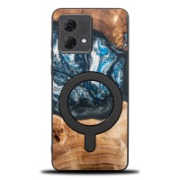 mini: Etui Bewood Unique do Motorola G84 5G - Planets - Ziemia z MagSafe (1)