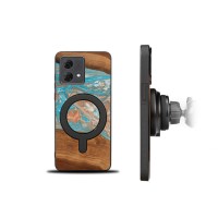 mini: Etui Bewood Unique do Motorola G84 5G - Planets - Saturn z MagSafe (2)