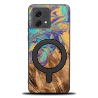 mini: Etui Bewood Unique do Motorola G84 5G - Planets - Merkury z MagSafe (1)