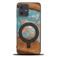 mini: Etui Bewood Unique do Motorola G54 5G - Planets - Saturn z MagSafe (1)
