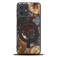 mini: Etui Bewood Unique do Motorola G54 5G - Planets - Pluton z MagSafe (1)