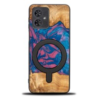 mini: Etui Bewood Unique do Motorola G54 5G - Neons - Vegas z MagSafe (1)
