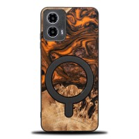 mini: Bewood Resin Case for Motorola G34 5G - Orange with MagSafe (1)