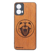 mini: Drewniane Etui Bewood do Motorola G34 5G NIEDŹWIEDŹ MERBAU (1)