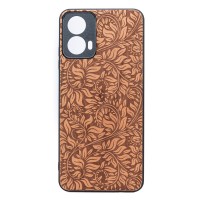 mini: Drewniane Etui Bewood do Motorola G34 5G LIŚCIE JABŁOŃ (1)