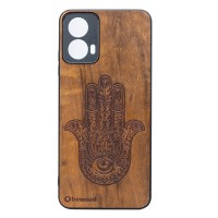 mini: Drewniane Etui Bewood do Motorola G34 5G HAMSA IMBUIA (1)