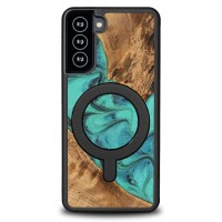 mini: Etui Bewood Unique na Samsung Galaxy S21 FE - Turquoise z MagSafe (1)