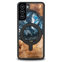 mini: Etui Bewood Unique na Samsung Galaxy S21 FE - Planets - Ziemia z MagSafe (1)
