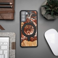 mini: Etui Bewood Unique na Samsung Galaxy S21 FE - Planets - Wenus z MagSafe (3)