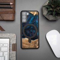 mini: Etui Bewood Unique na Samsung Galaxy S21 FE - Planets - Neptun z MagSafe (3)