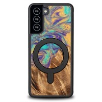 mini: Etui Bewood Unique na Samsung Galaxy S21 FE - Planets - Merkury z MagSafe (1)