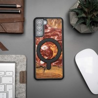 mini: Etui Bewood Unique na Samsung Galaxy S21 FE - Planets - Mars z MagSafe (3)