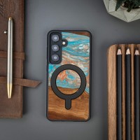 mini: Etui Bewood Unique na Samsung Galaxy A55 5G - Planets - Saturn z MagSafe (3)