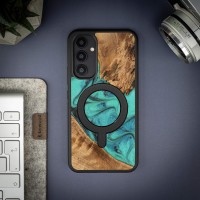 mini: Etui Bewood Unique na Samsung Galaxy A54 5G - Turquoise z MagSafe (3)