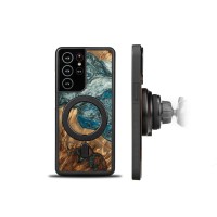 mini: Etui Bewood Unique na Samsung Galaxy A54 5G - Planets - Ziemia z MagSafe (2)