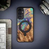 mini: Etui Bewood Unique na Samsung Galaxy A54 5G - Planets - Merkury z MagSafe (3)