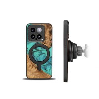 mini: Etui Bewood Unique na Xiaomi 14 - Turquoise z MagSafe (2)