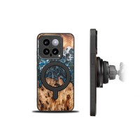 mini: Etui Bewood Unique na Xiaomi 14 Pro - Planets - Ziemia z MagSafe (2)