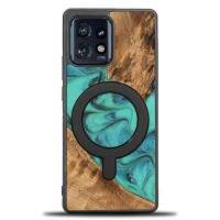mini: Etui Bewood Unique na Motorola Edge 40 Pro - Turquoise z MagSafe (1)