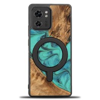 mini: Etui Bewood Unique na Motorola Edge 40 - Turquoise z MagSafe (1)