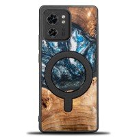 mini: Etui Bewood Unique na Motorola Edge 40 - Planets - Ziemia z MagSafe (1)