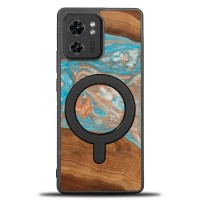 mini: Etui Bewood Unique na Motorola Edge 40 - Planets - Saturn z MagSafe (1)
