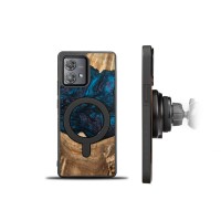 mini: Etui Bewood Unique na Motorola Edge 40 Neo - Planets - Neptun z MagSafe (2)