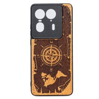 mini: Drewniane Etui Bewood do Motorola Edge 50 Ultra RÓŻA WIATRÓW MERBAU (1)