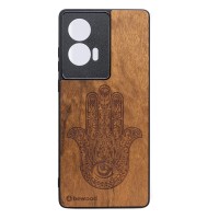mini: Drewniane Etui Bewood do Motorola Edge 50 Fusion HAMSA IMBUIA (1)