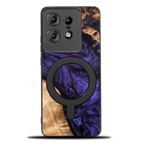 mini: Etui Bewood Unique do Motorola Edge 50 Pro - Violet z MagSafe (1)