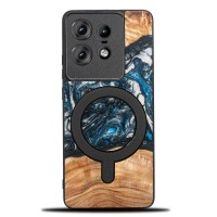 mini: Etui Bewood Unique do Motorola Edge 50 Pro - Planets - Ziemia z MagSafe (1)