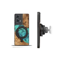 mini: Etui Bewood Unique do Motorola Edge 50 Fusion - Turquoise z MagSafe (2)