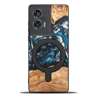mini: Etui Bewood Unique do Motorola Edge 50 Fusion - Planets - Ziemia z MagSafe (1)