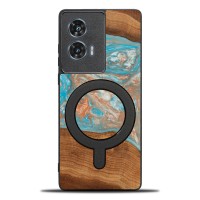 mini: Etui Bewood Unique do Motorola Edge 50 Fusion - Planets - Saturn z MagSafe (1)
