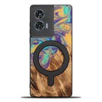 mini: Etui Bewood Unique do Motorola Edge 50 Fusion - Planets - Merkury z MagSafe (1)