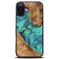 mini: Etui Bewood Unique do iPhone 16 - Turquoise (1)