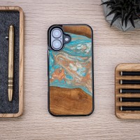 mini: Etui Bewood Unique do iPhone 16 - Planets - Saturn (3)